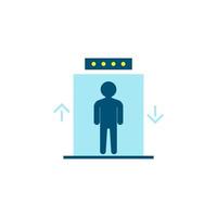 Elevator flat icon vector