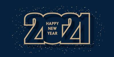 Happy New Year banner design vector