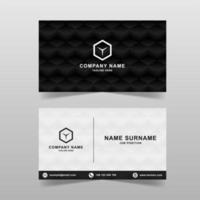 Professional business card vector template