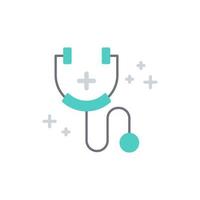 Simple medical stethoscope icon