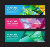 Abstract colorful polygon background design vector template