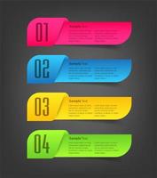 modern text box template, banner infographics vector