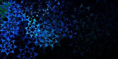 Dark blue vector background with polygonal style.