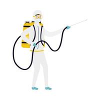 Man with protective suit vector design