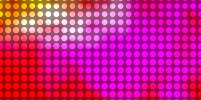 Light Pink, Yellow vector template with circles.