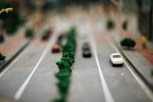 Close-up of miniature cars photo