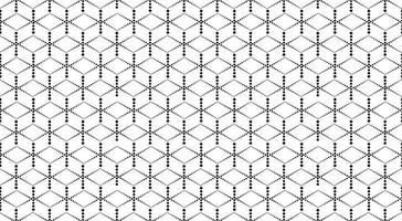 Abstract seamless pattern. Stylish dotted line ornament with geometric shapes. vector
