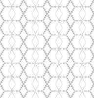 Abstract seamless pattern. Stylish dotted line ornament with geometric shapes. vector