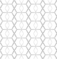 Abstract seamless pattern. Stylish dotted line ornament with geometric shapes. vector