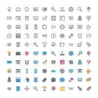 Icon Set Of Search Engine Optimization vector