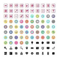 Icon Set Of Search Engine Optimization vector
