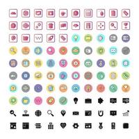 Icon Set Of Search Engine Optimization vector