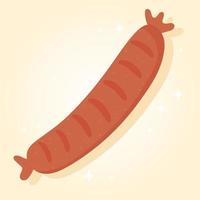 sausage nutrition food, grocery purchases vector