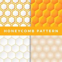 Honeycomb pattern set vector