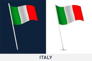 bandera de italia vector