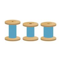 Thread spool vector design illustration isolated on white background