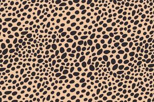 Abstract dots animal print design. Leopard print design. Cheetah skin background. vector