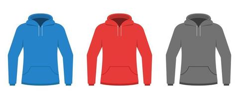 Hoodie set vector design illustration isolated on white background