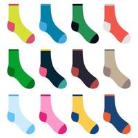 Different socks vector design illustration isolated on white background