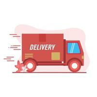 Delivery truck icon vector design