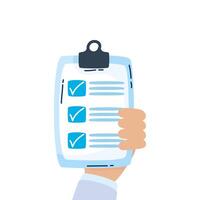 checklist clipboard document isolated icon vector