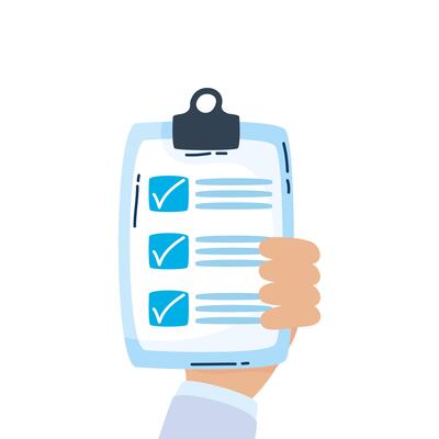 checklist clipboard document isolated icon