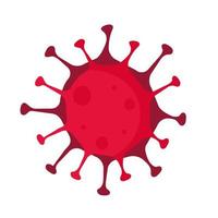 covid19 pandemic particle isolated icon vector