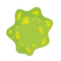 partículas de bacteria, verde, aislado, icono vector