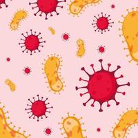 covid19 particles pandemic pattern background vector