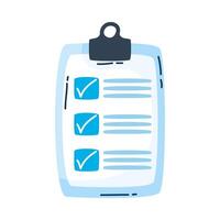 checklist clipboard document isolated icon vector