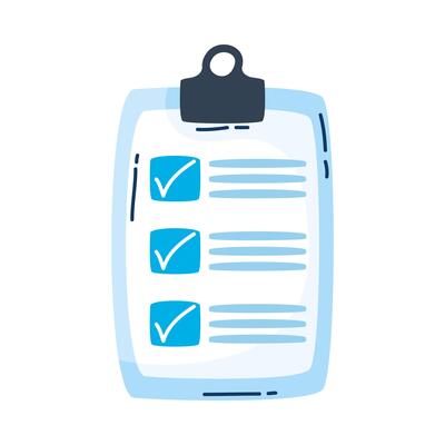 checklist clipboard document isolated icon