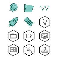 Icon Set Of Search Engine Optimization For Personal And Commercial Use... vector