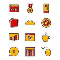 Icon Set Of Search Engine Optimization For Personal And Commercial Use... vector