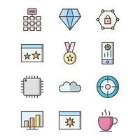 Icon Set Of Search Engine Optimization For Personal And Commercial Use... vector