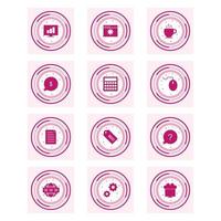 Icon Set Of Search Engine Optimization For Personal And Commercial Use... vector