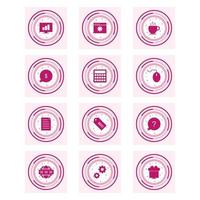 Icon Set Of Search Engine Optimization For Personal And Commercial Use... vector