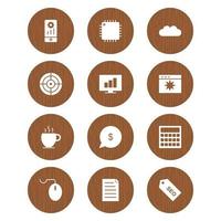 Icon Set Of Search Engine Optimization For Personal And Commercial Use... vector