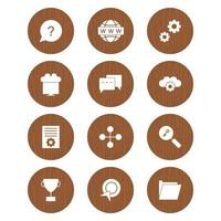 Icon Set Of Search Engine Optimization For Personal And Commercial Use... vector