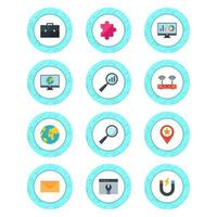 Icon Set Of Search Engine Optimization For Personal And Commercial Use... vector