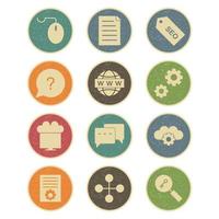 Icon Set Of Search Engine Optimization For Personal And Commercial Use... vector