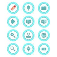 Icon Set Of Search Engine Optimization For Personal And Commercial Use... vector