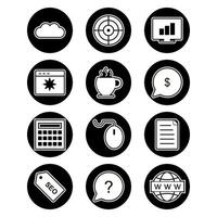 Icon Set Of Search Engine Optimization For Personal And Commercial Use... vector