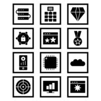 Icon Set Of Search Engine Optimization For Personal And Commercial Use... vector