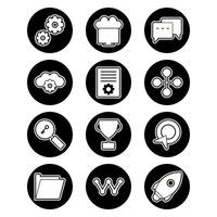 Icon Set Of Search Engine Optimization For Personal And Commercial Use... vector