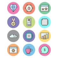 Icon Set Of Search Engine Optimization For Personal And Commercial Use... vector