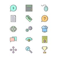 Icon Set Of Search Engine Optimization For Personal And Commercial Use... vector