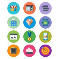 Icon Set Of Search Engine Optimization For Personal And Commercial Use... vector