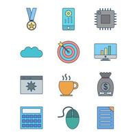 Icon Set Of Search Engine Optimization For Personal And Commercial Use... vector