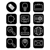 Icon Set Of Search Engine Optimization For Personal And Commercial Use... vector