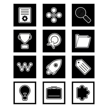 Icon Set Of Search Engine Optimization For Personal And Commercial Use... vector